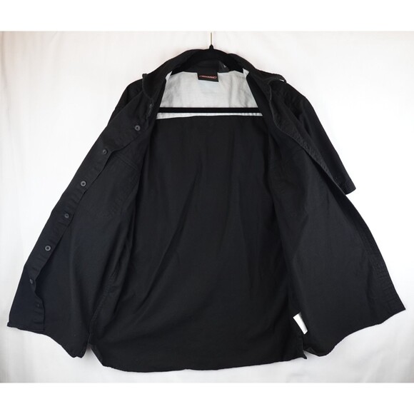 Vtg Genuine Dickies Men’s Work Shirt XL Black 100% Cotton Short Sleeve Button Up - Picture 6 of 10